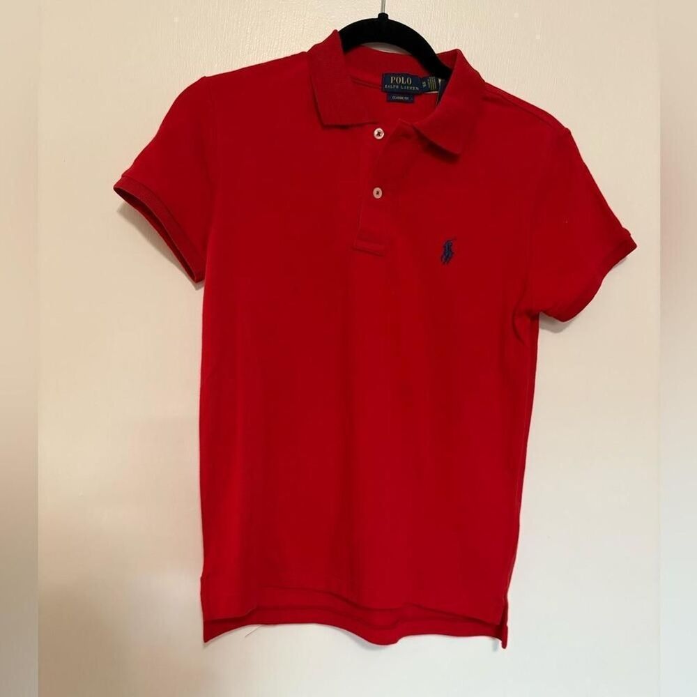 Ralph Lauren Men's Bright Red Polo Shirt